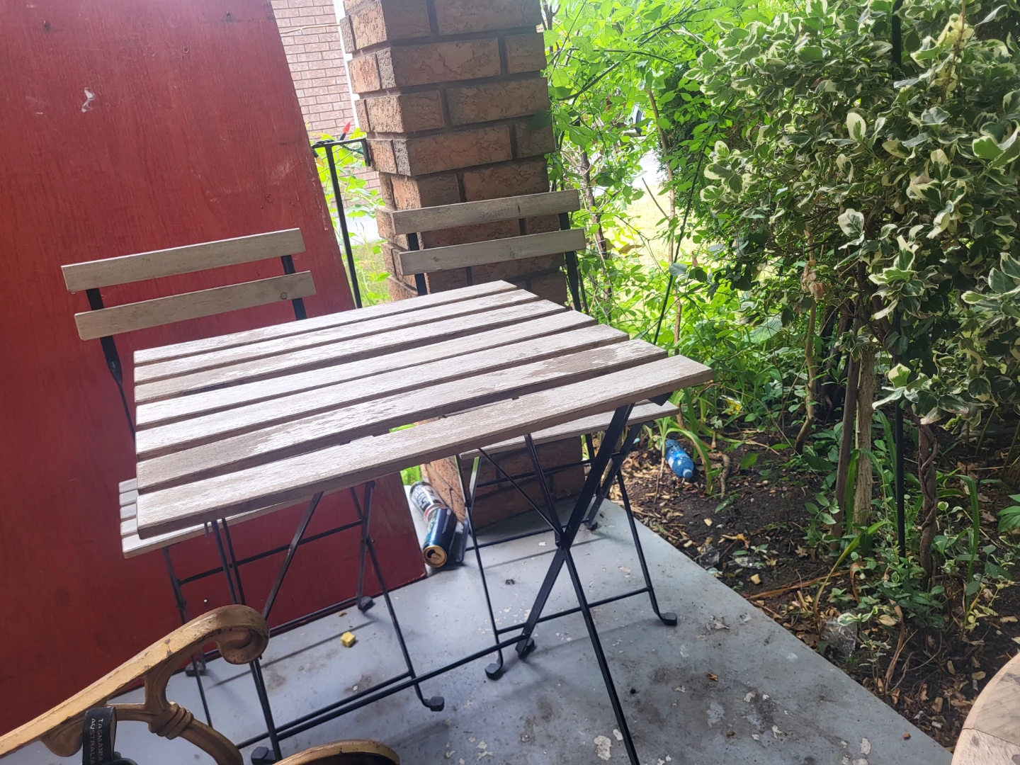 Wooden Slat Bistro Set - photo 3