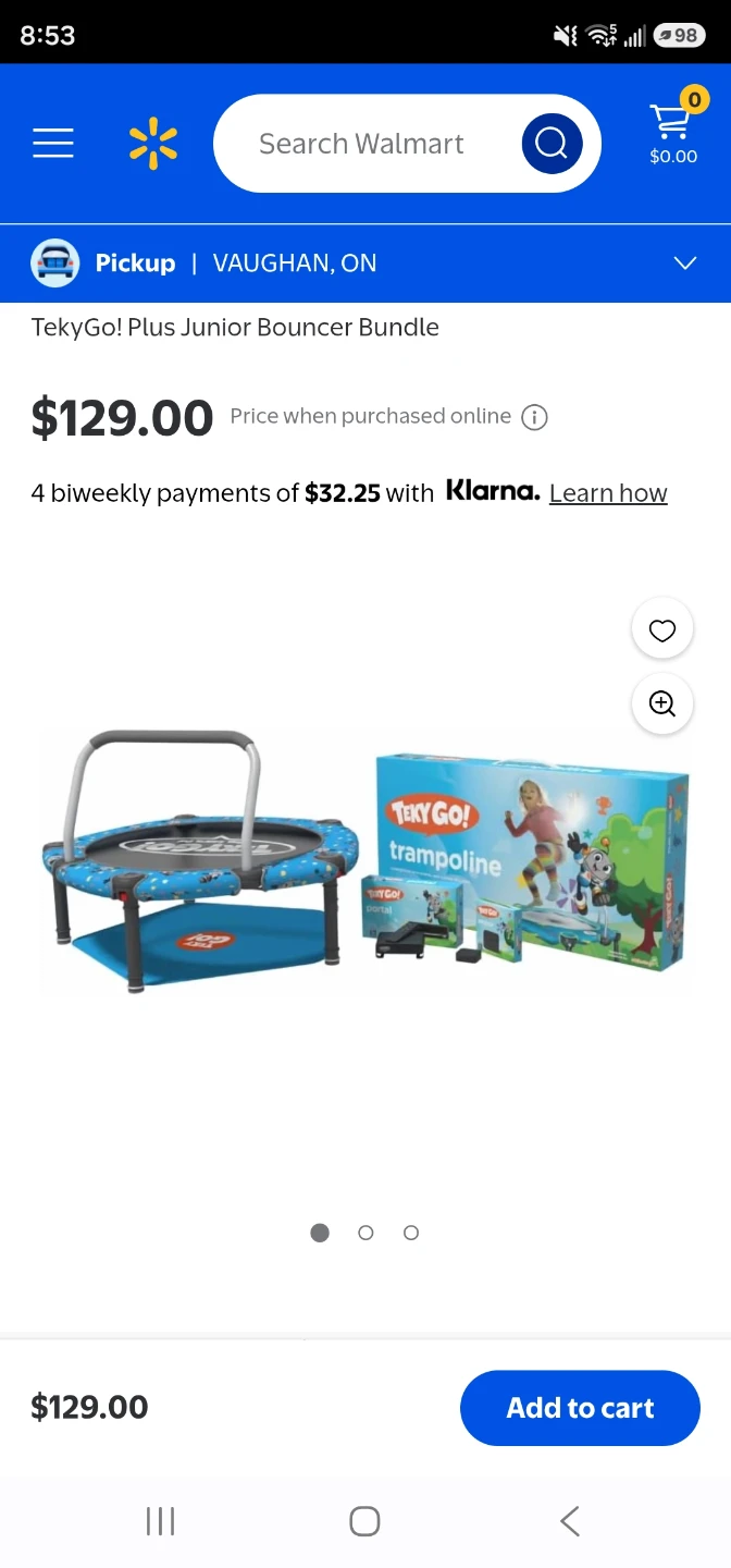 TekyGo! Plus Junior Bouncer Bundle Trampoline