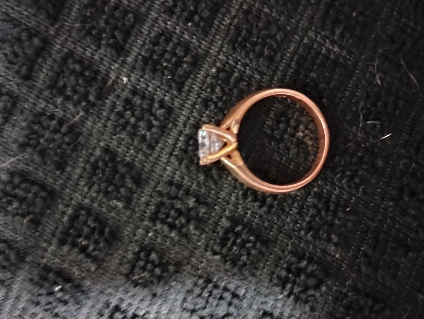 14K Gold Ring with 3.0 karot Clear Stone - photo 4