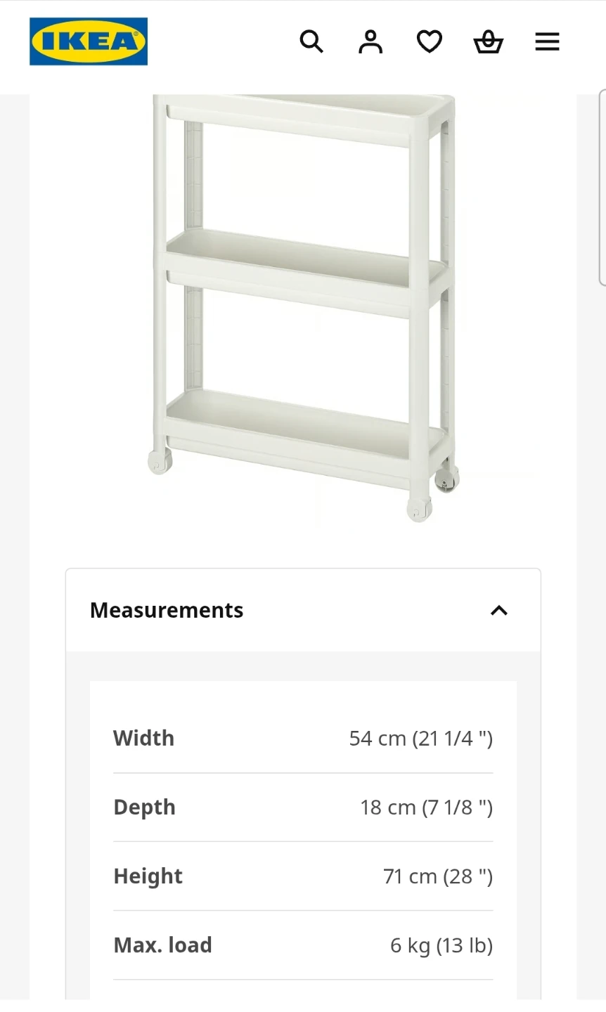 Ikea vesken storage cart - photo 2