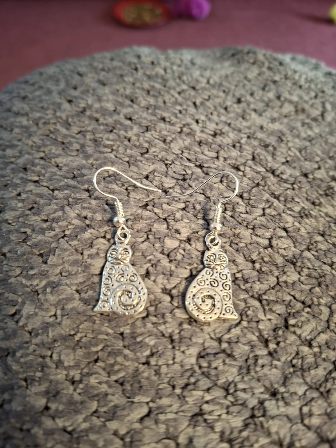 Silver Cat Earrings - photo 3