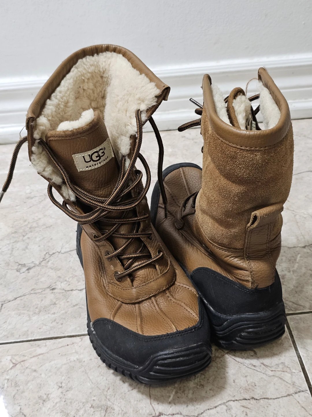 Ugg Waterproof Lace-Up Winter Boots