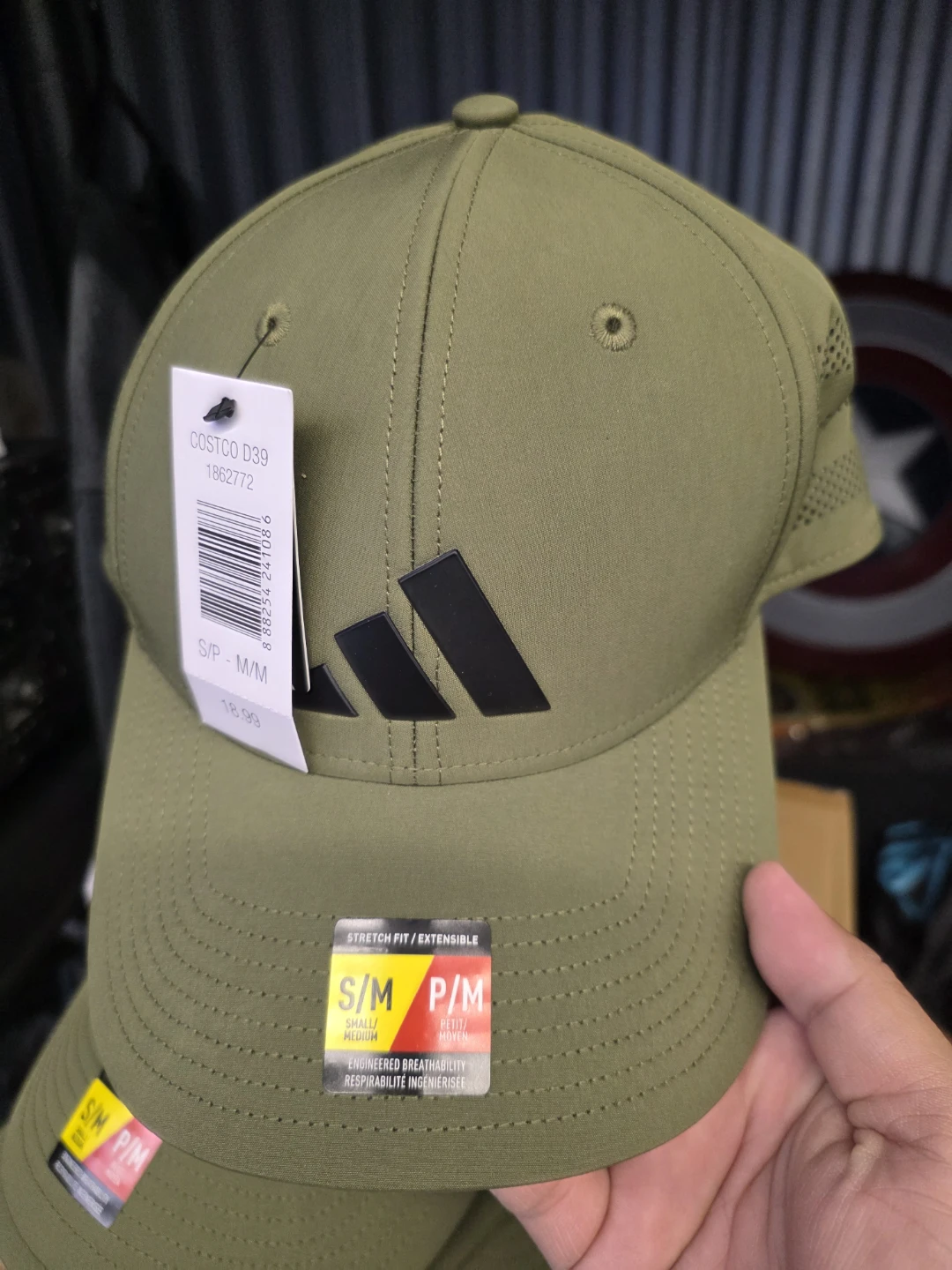 Adidas Hat - Olive Green - S/M - photo 3
