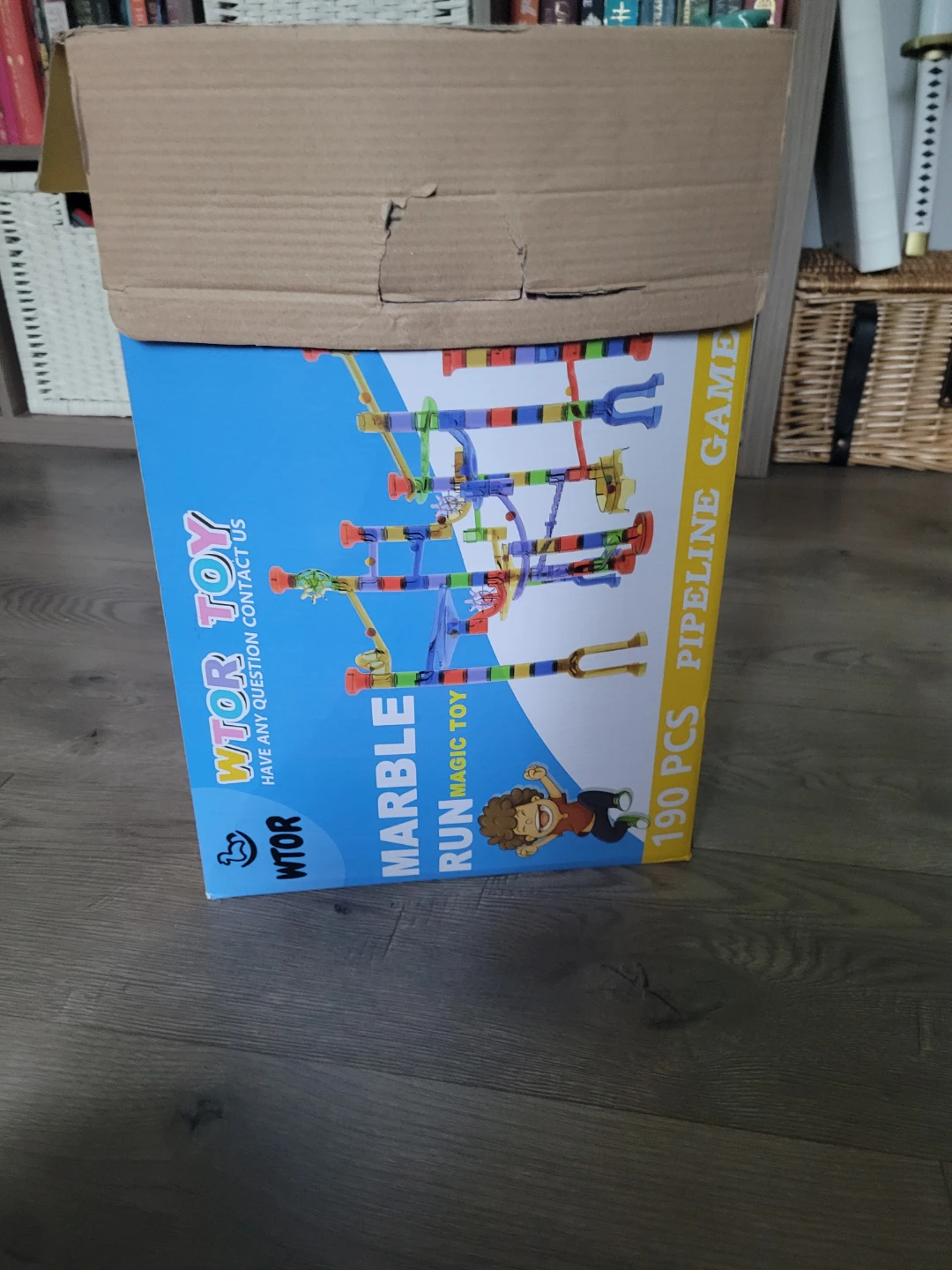 WTOR TOY Marble Run Pipeline Game 190 PCS