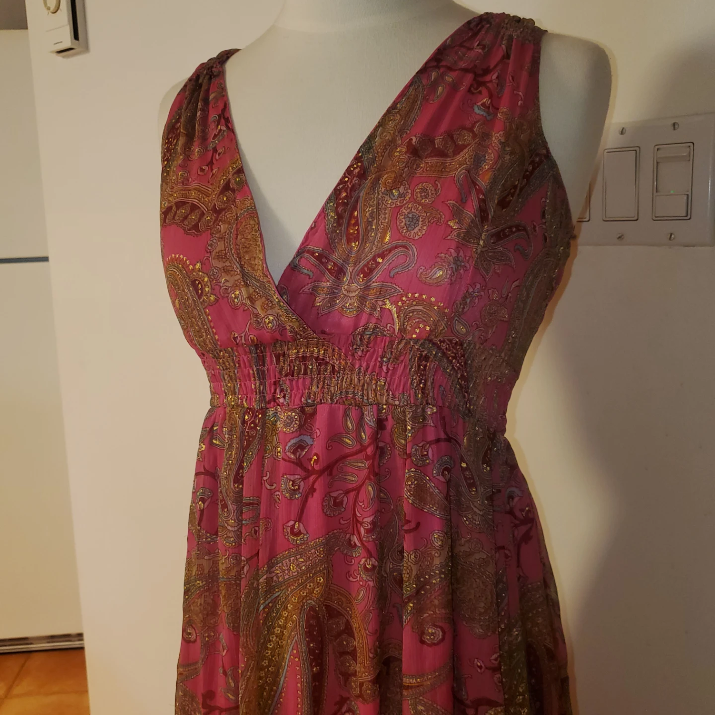 Pink Paisley Maxi Dress - photo 3