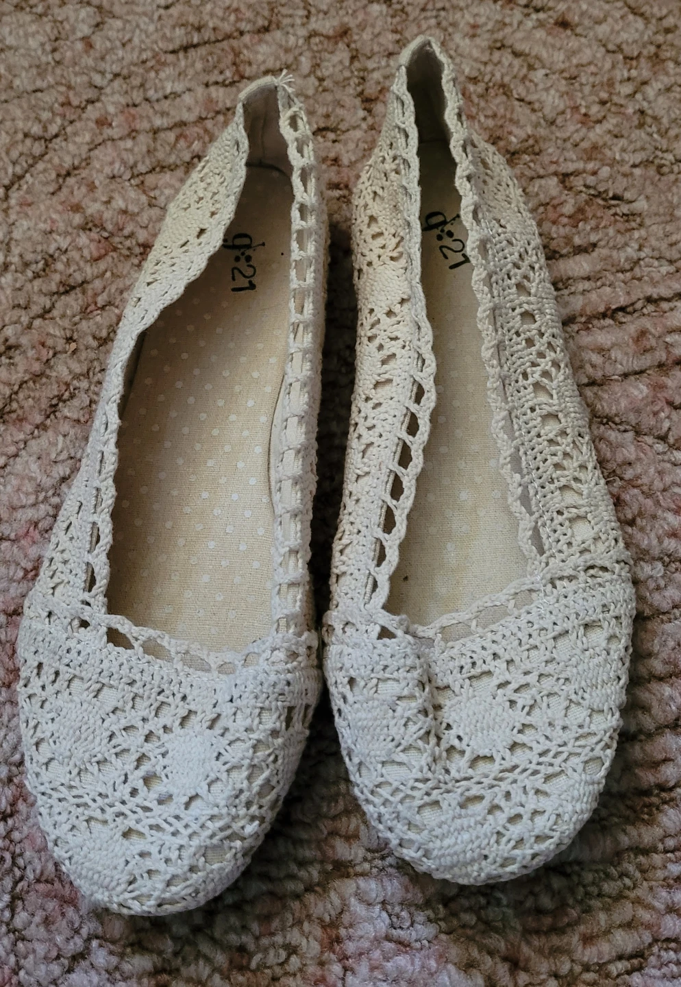 g:21 Crochet Flats Size 8