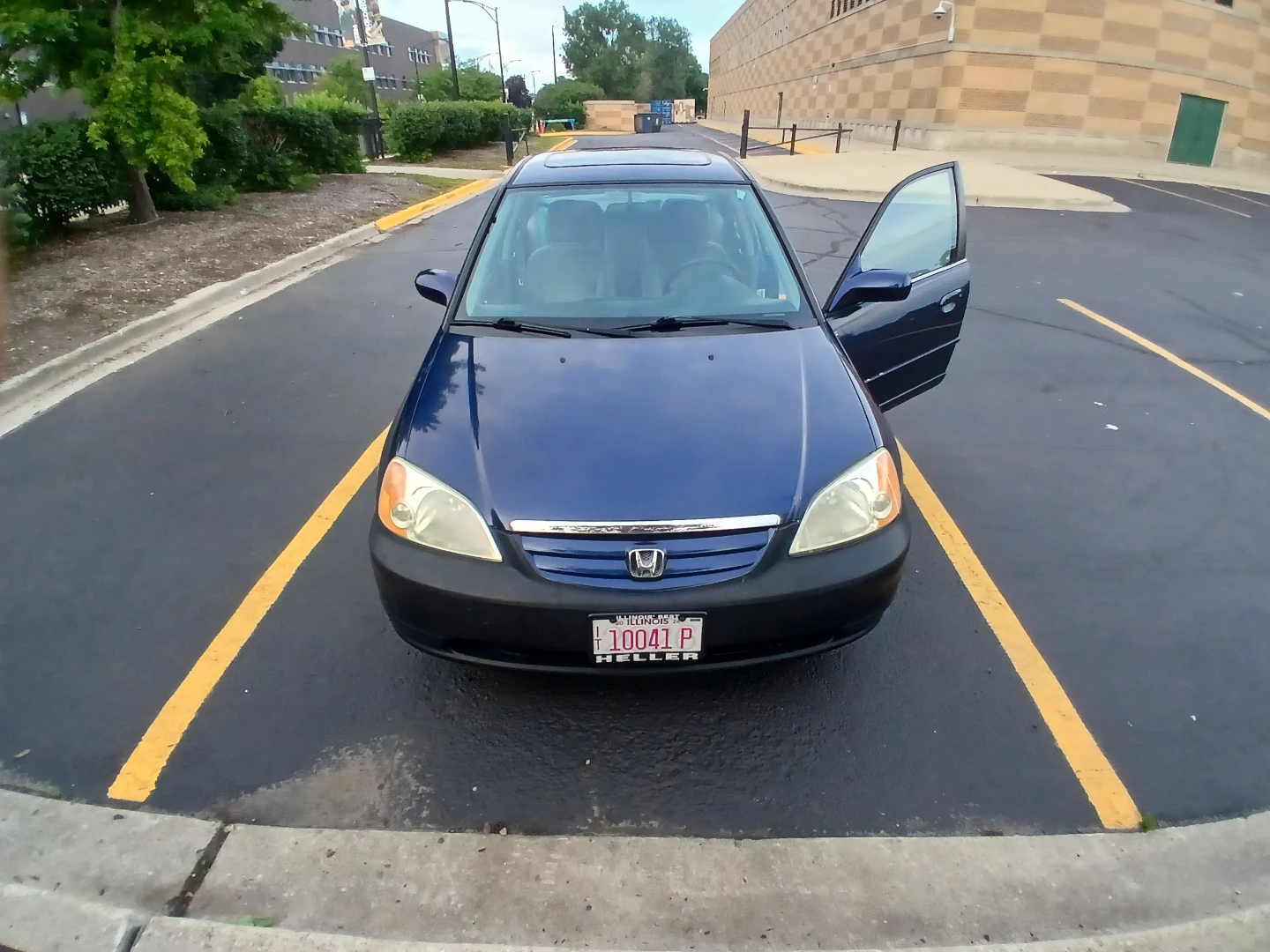 Blue Honda Civic Sedan