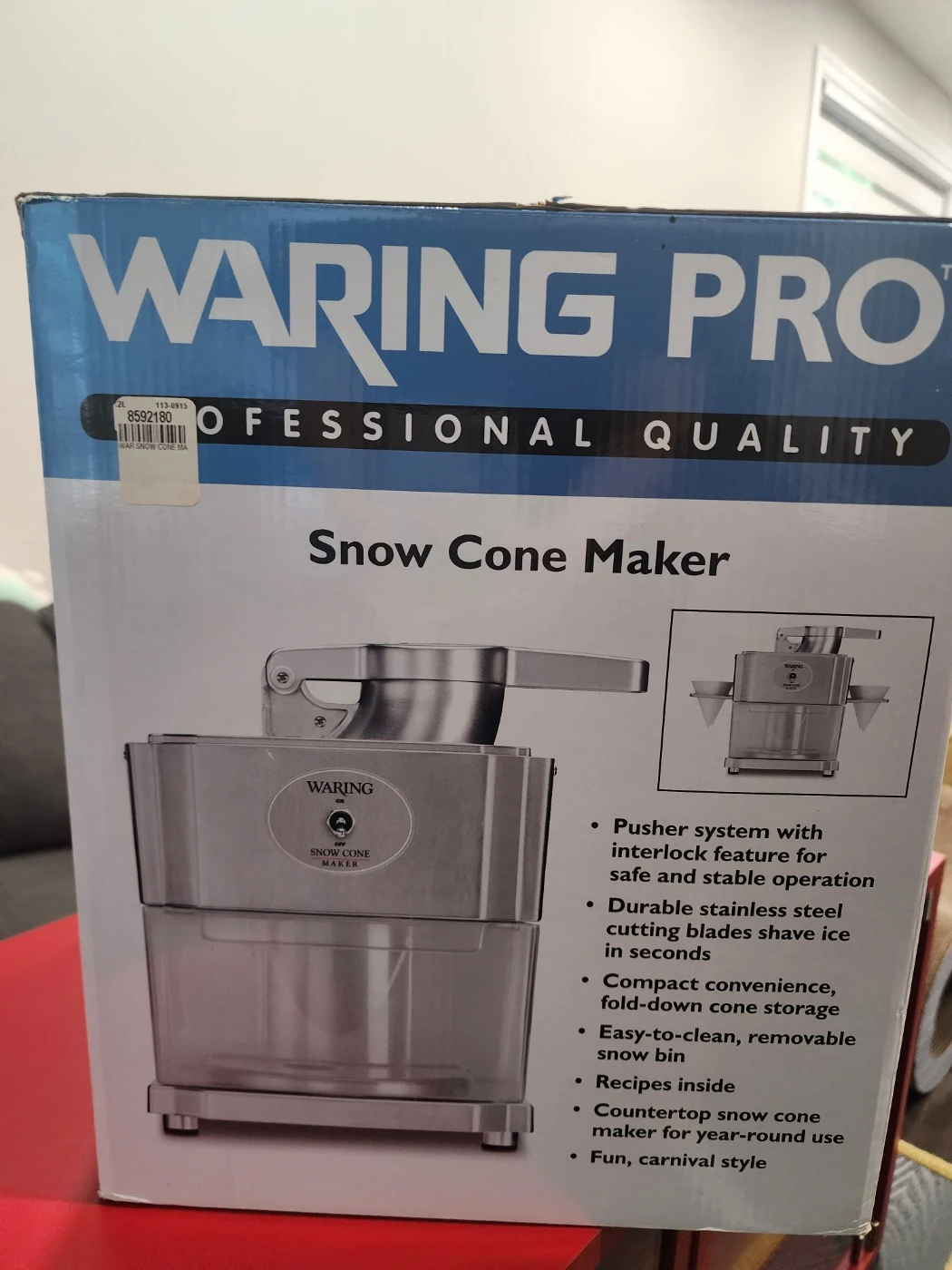 [Used Once] Waring Pro Snow Cone Maker (Rare US Import) - photo 2