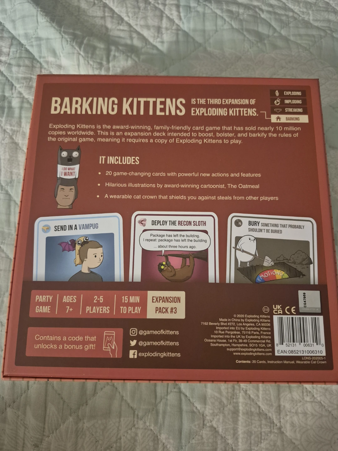 Barking Kittens Expansion Pack - Exploding Kittens Card Game - photo 3