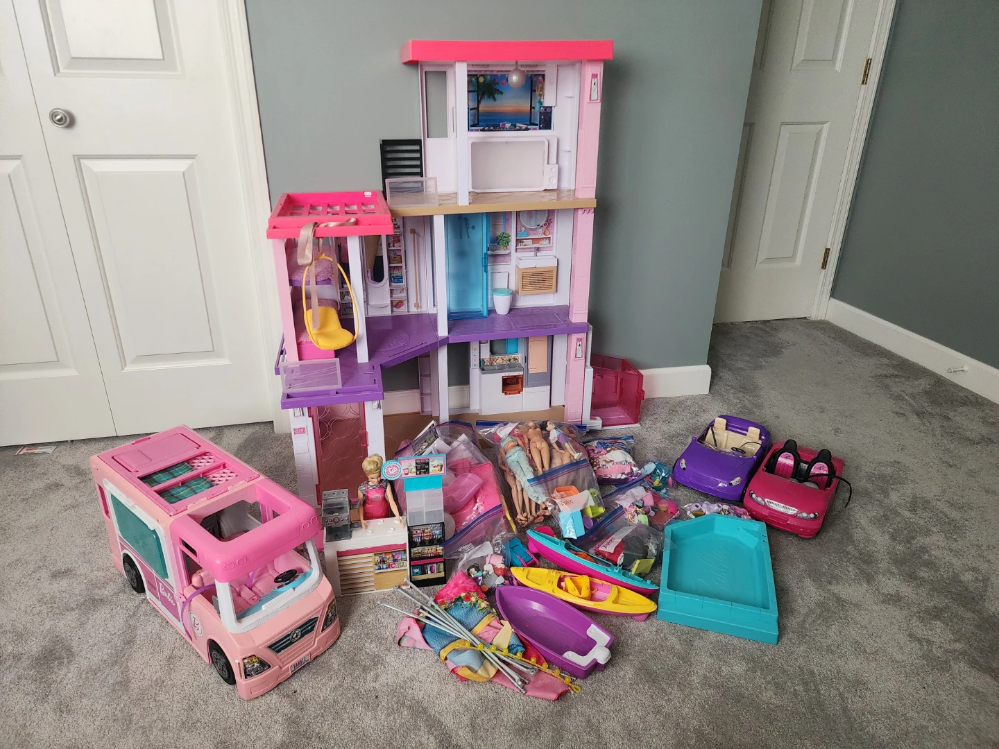 Barbie Dream House Toy Lot