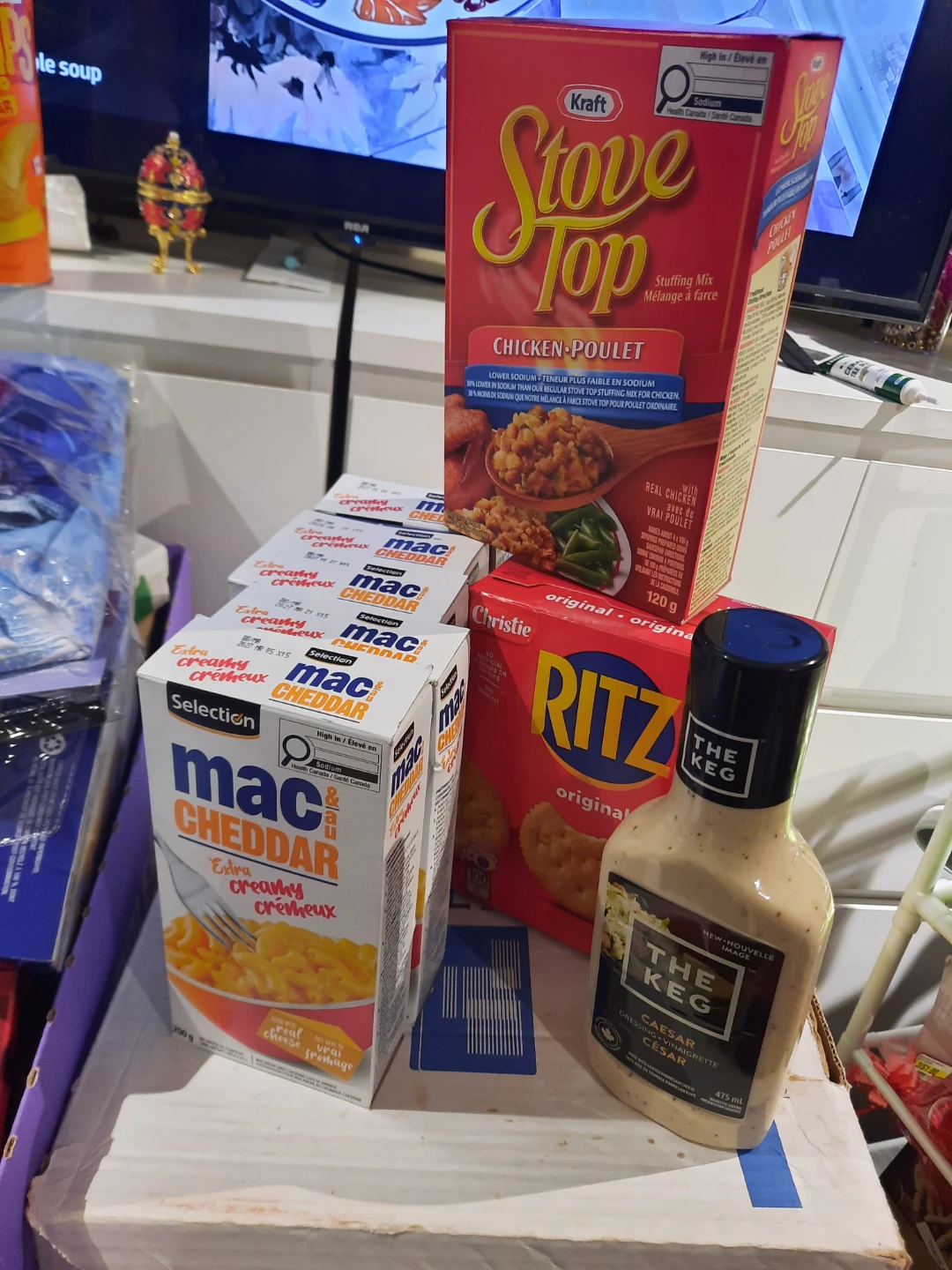 The Keg, Ritz, Stove Top, Selection Mac cheese bundle