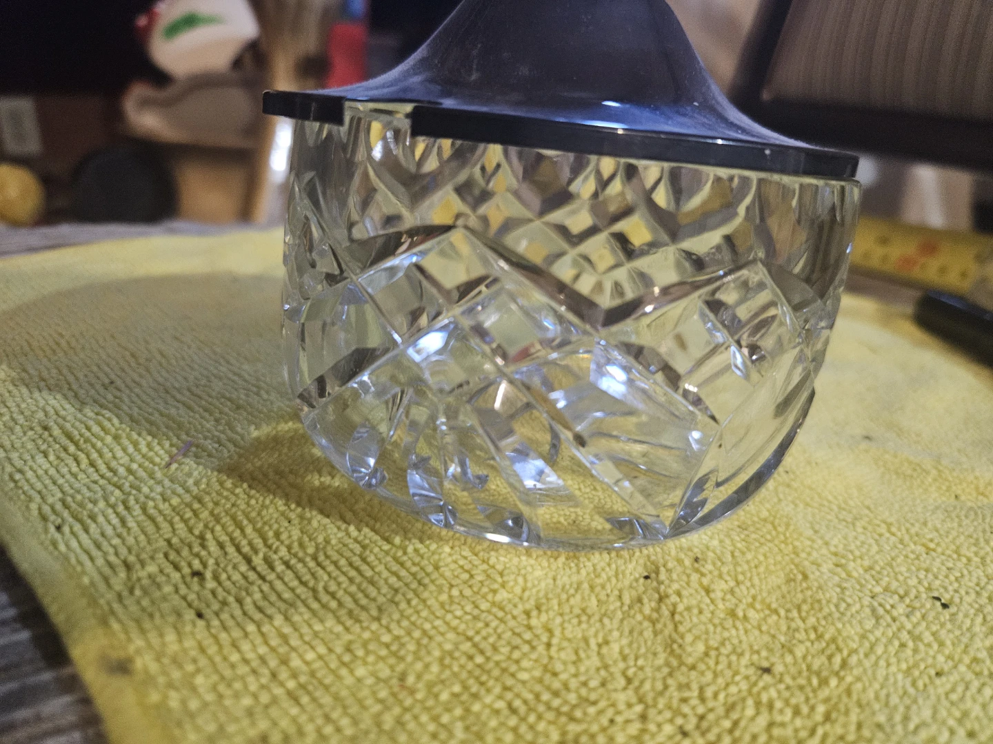 Crystal Sugar Bowl with Lid - photo 3