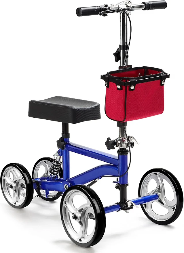 Blue Foldable Knee Scooter