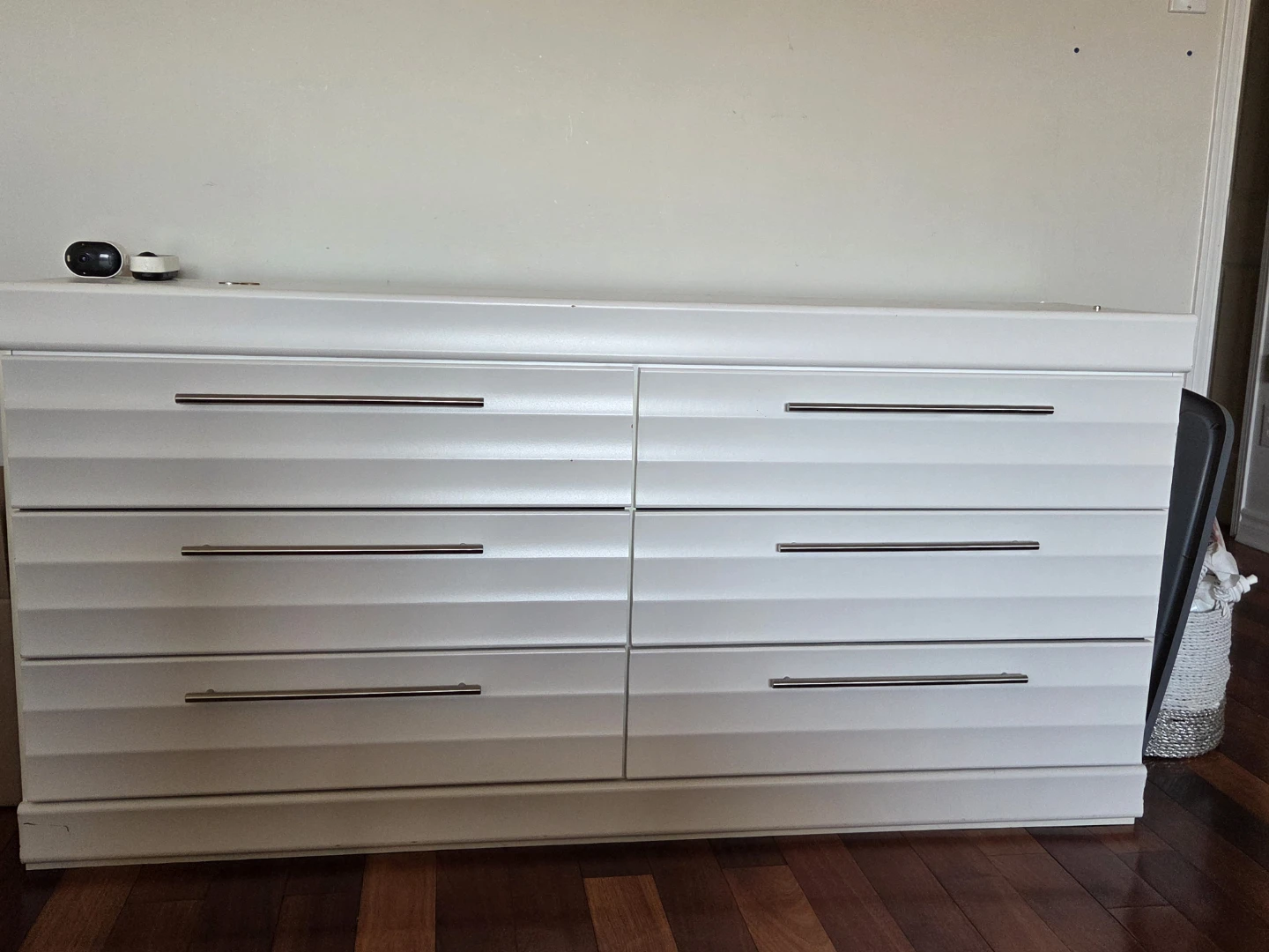 White 2-Drawer Nightstand and dresser