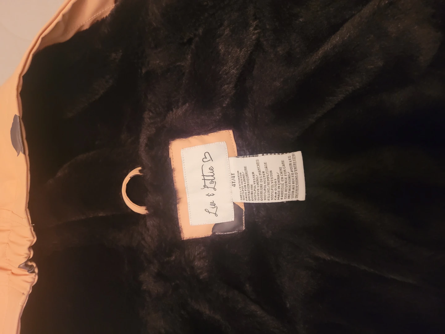 Luv Lottie Girls Pinky Peach Heart Rain Jacket - photo 2