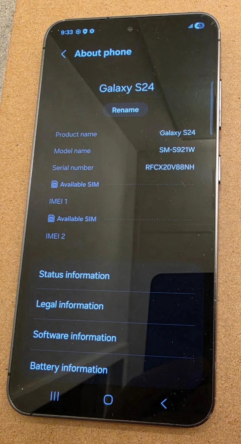Samsung Galaxy S24 128GB Unlocked Excellent Condition $525 OBO