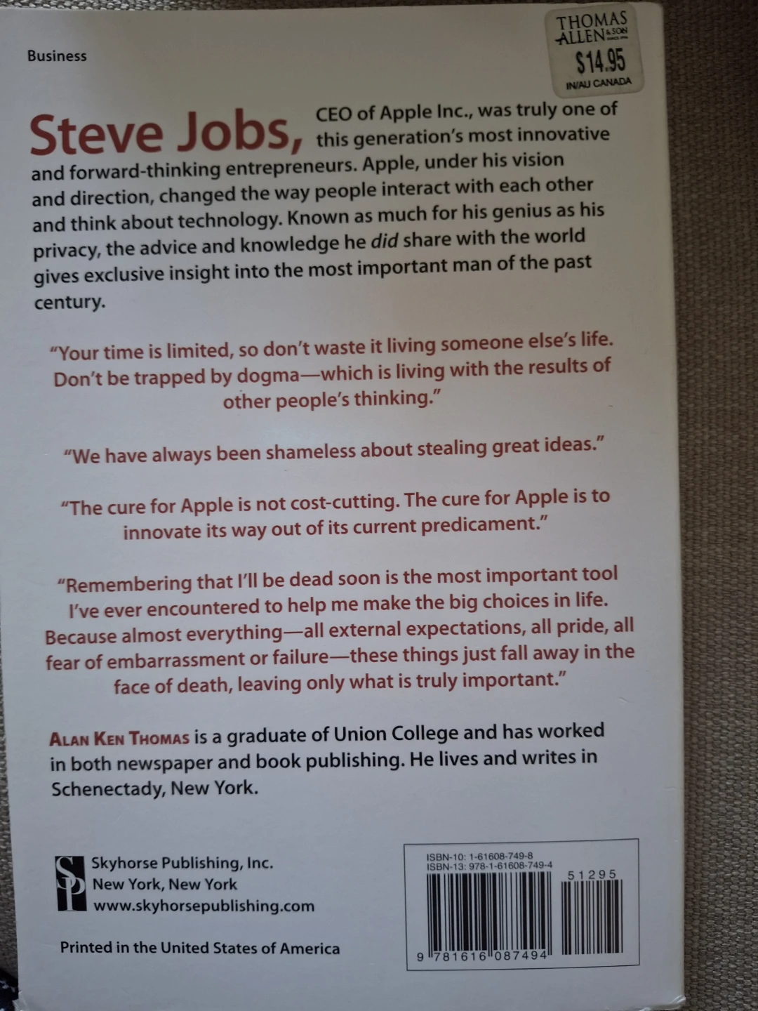 The Business Wisdom of Steve Jobs Book - photo 2