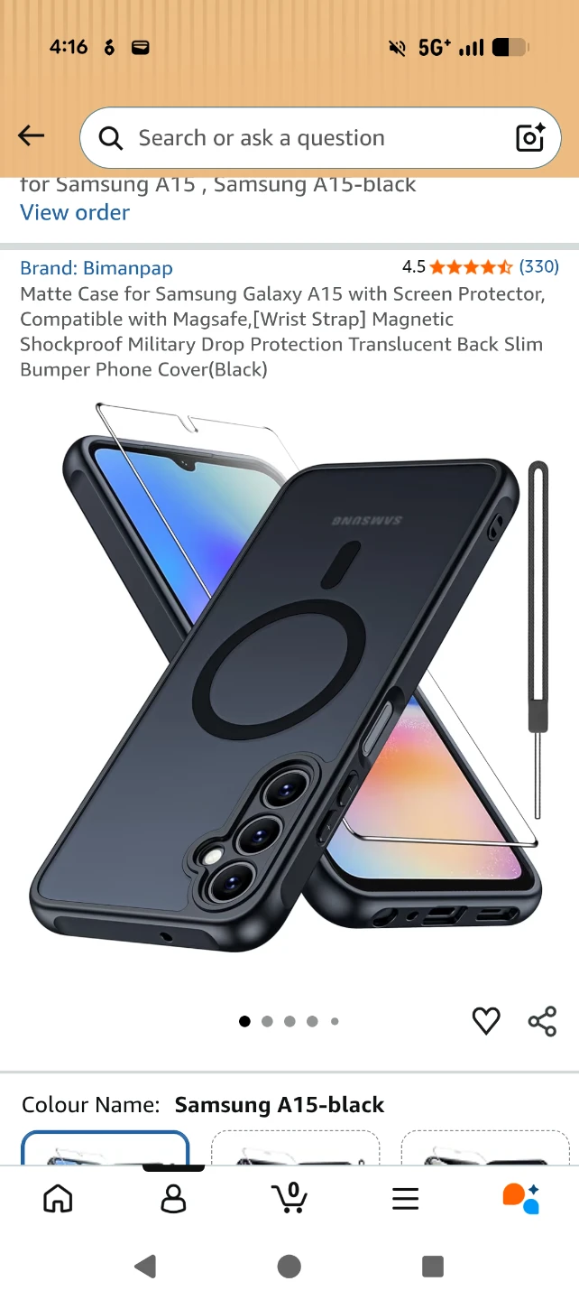 Bimanpap Matte Case for Samsung A15 - photo 2