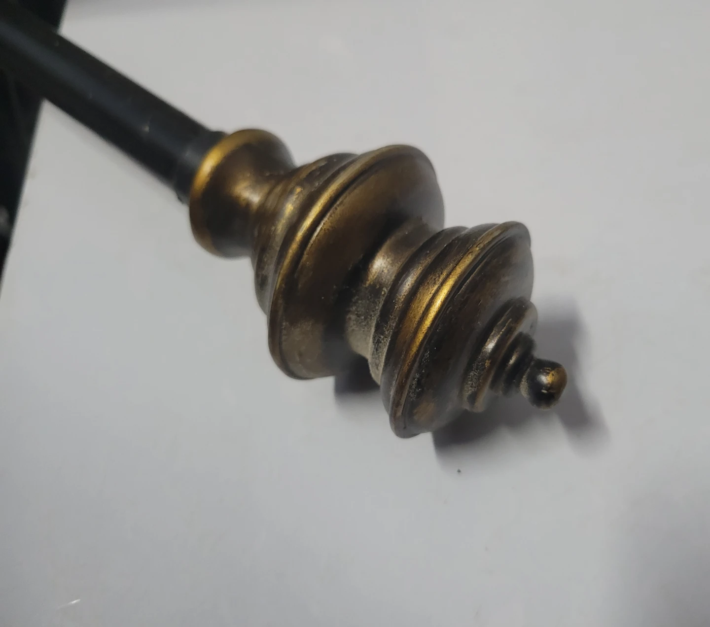 2 Decorative Curtain Rods - Gold & Black - photo 3