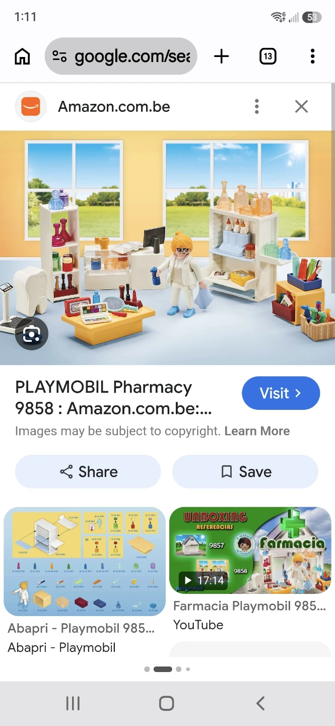 PLAYMOBIL Pharmacy 9858 Set