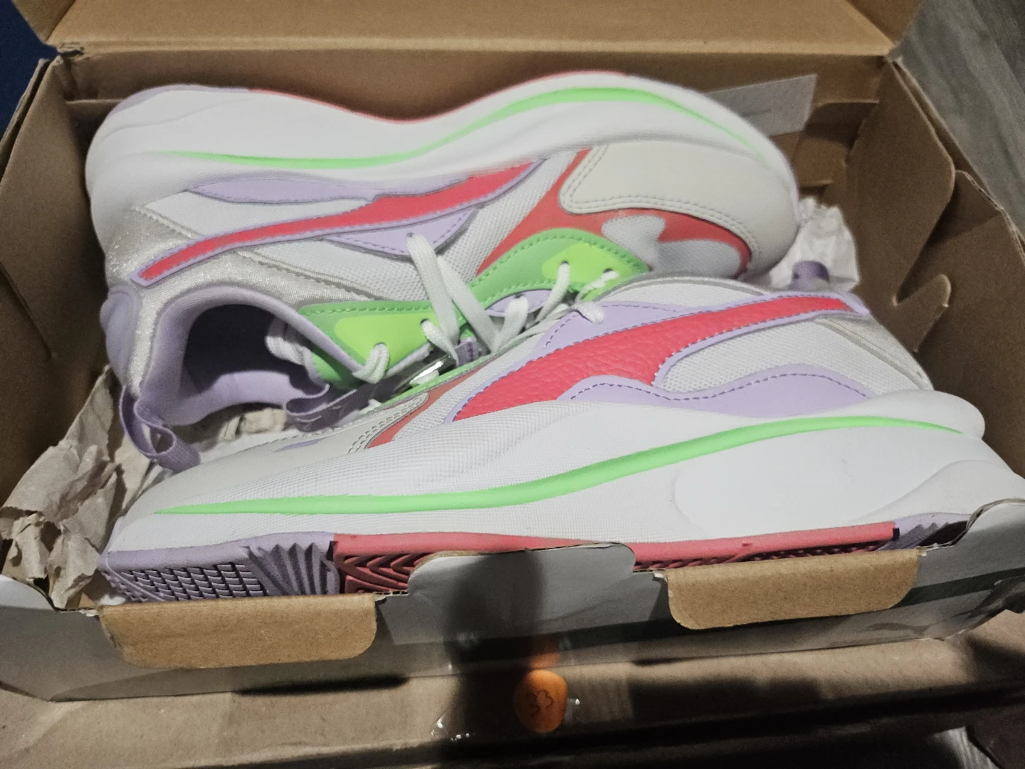 Puma Women's RS-X Pink Lime Green White Sneakers - photo 2