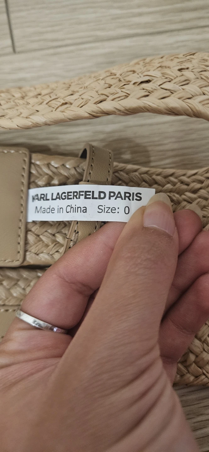 Karl Lagerfeld Paris Woven Belt - Size 0 - photo 3