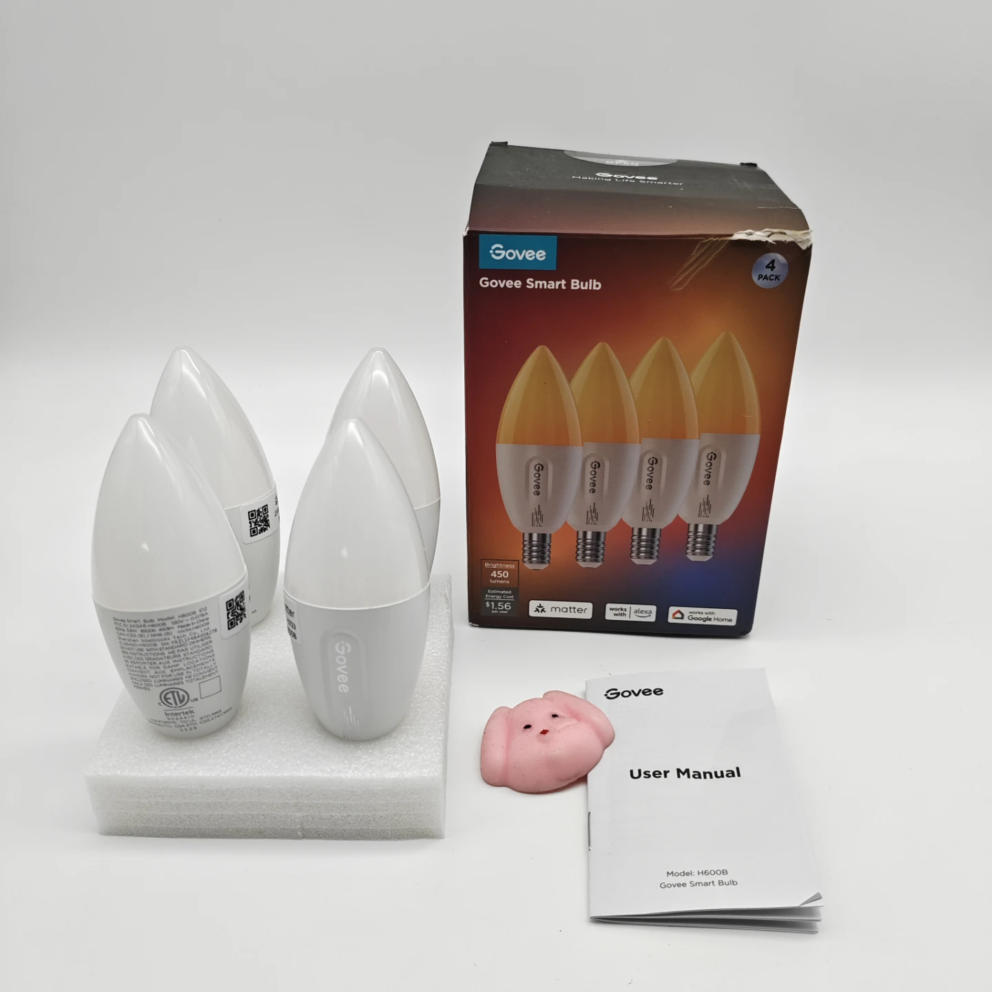 Govee E12 Smart Light Bulbs - 4 Pack