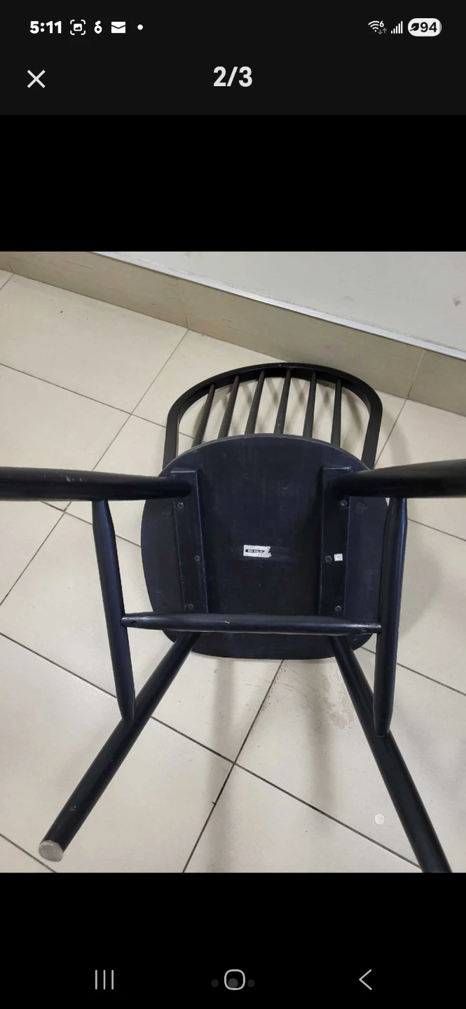 NORRNÄS  IKEA Solid Wood, Dining Chair. Sleek Black,Durable - photo 2