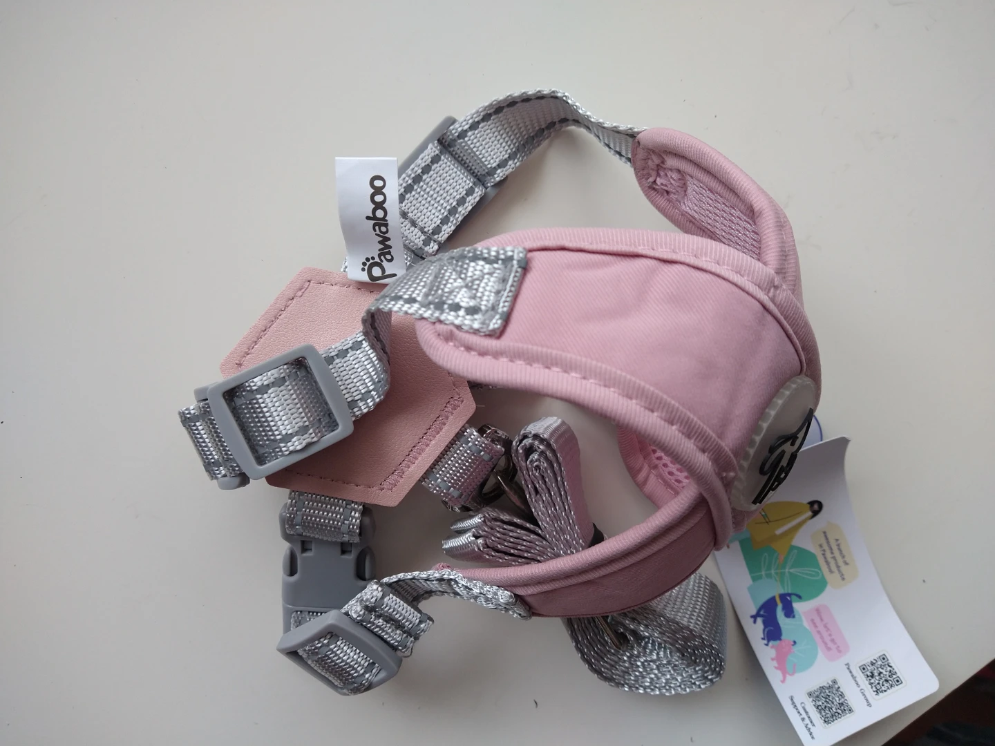 Pawaboo Dog Harness - Pink - Size S