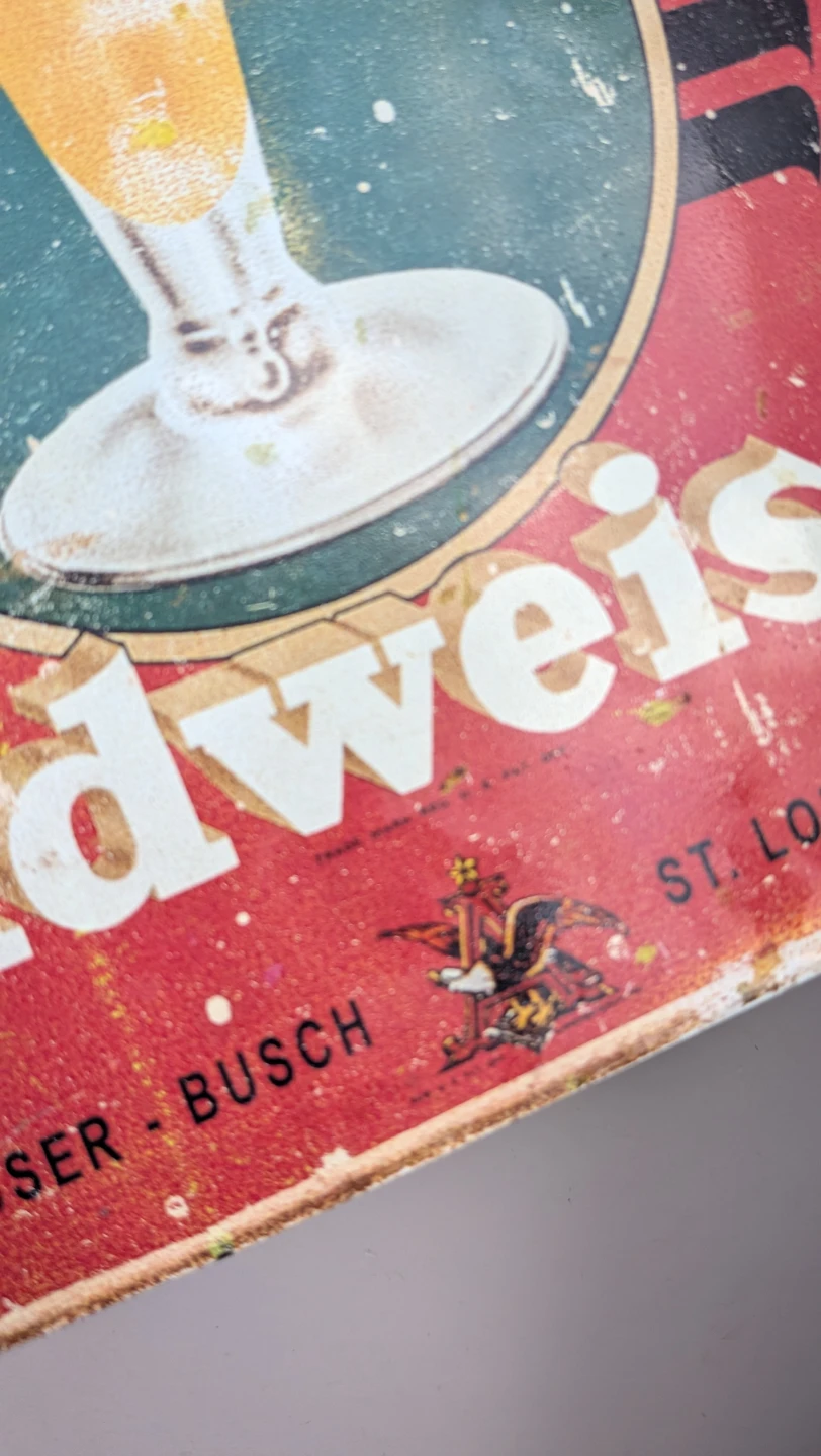 Budweiser Metal Sign - photo 4