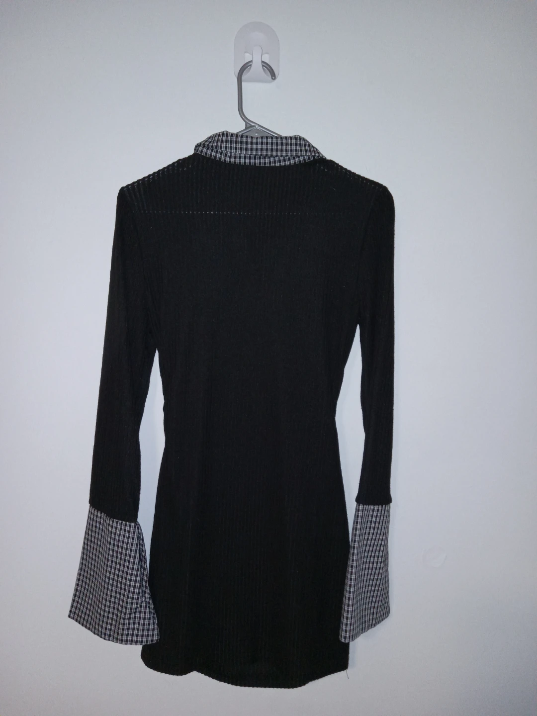 Women's Black Long Sleeve Shirt L - photo 2