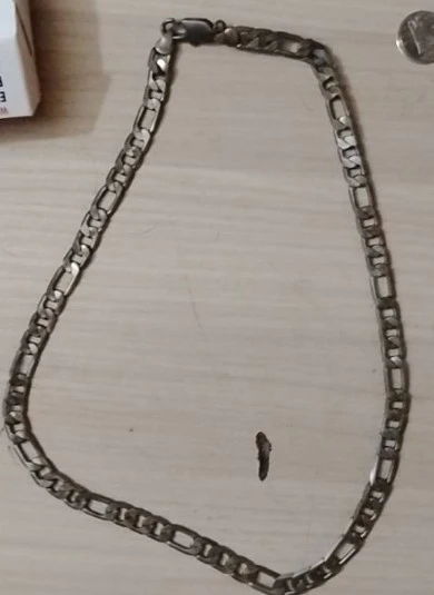 Men's Solid .925 Sterling Silver Figaro Chain Necklace – 34.3g