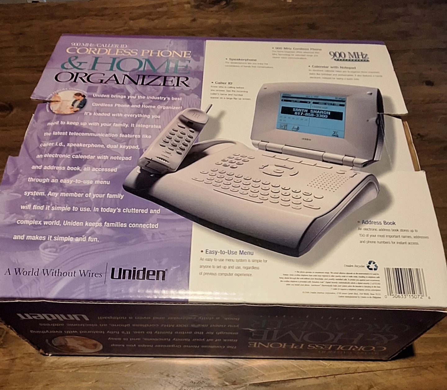 Uniden 900 MHz Cordless Phone & Home Organizer