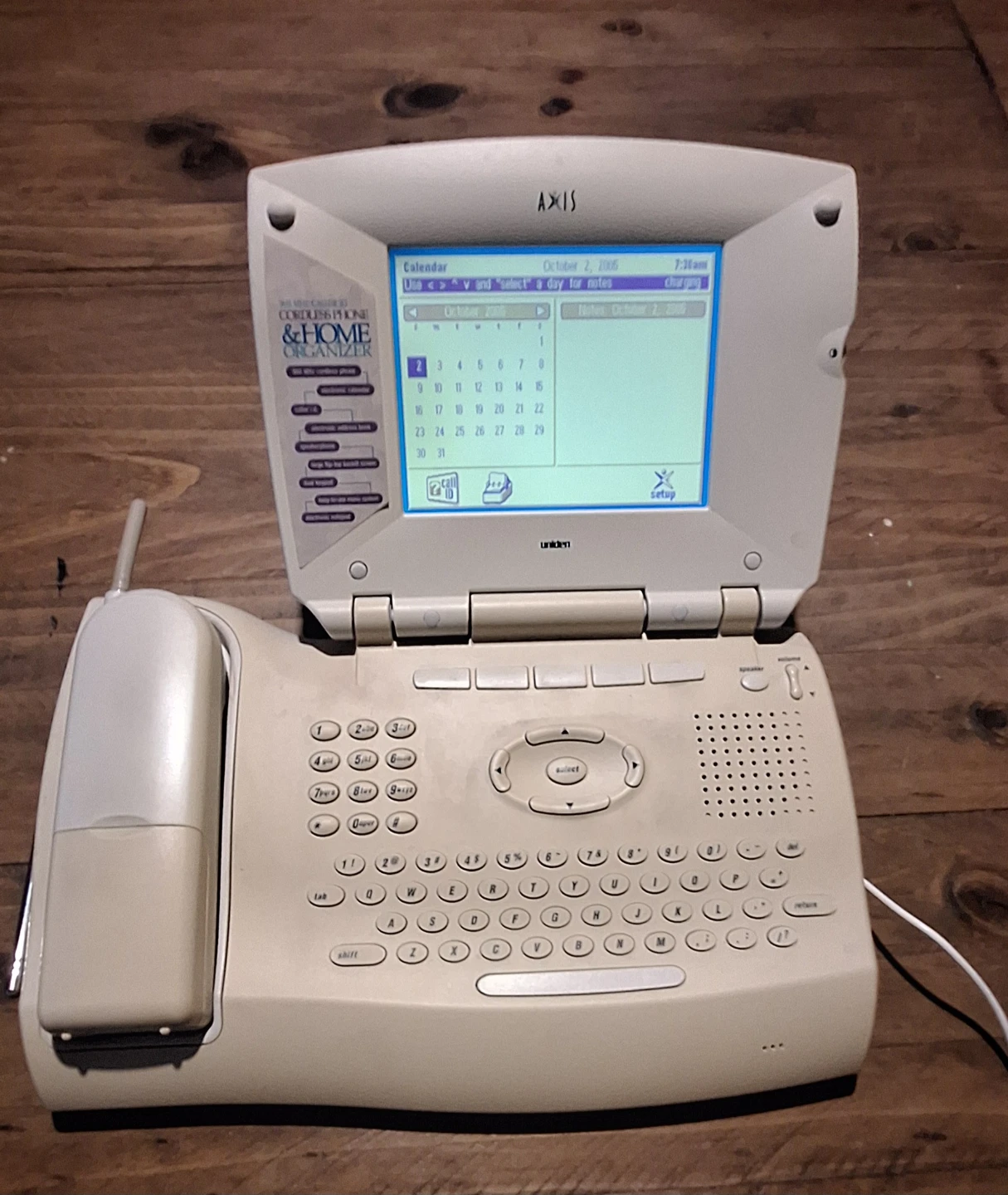 Uniden 900 MHz Cordless Phone & Home Organizer - photo 4