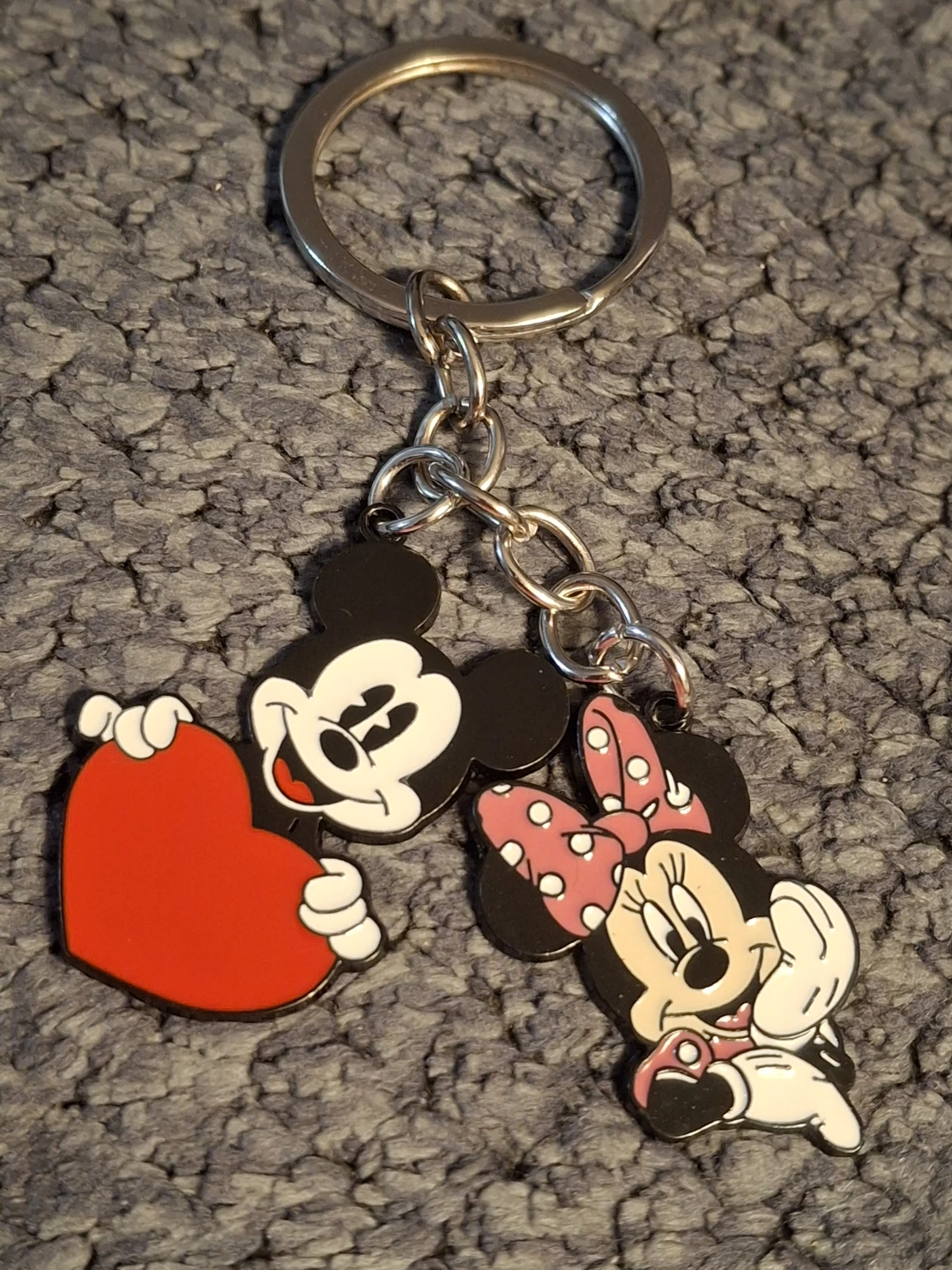 Mickey and Minnie Mouse Keychain