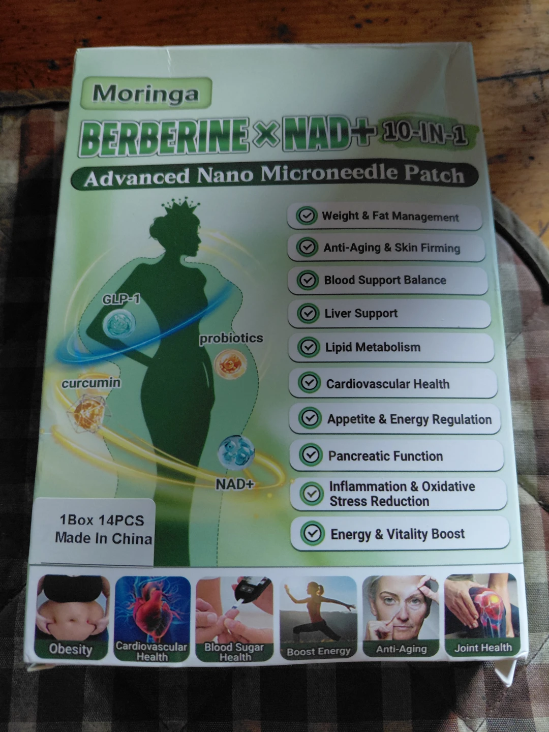 Moringa Berberine & NAD+ 10-in-1Nano Microneedle Patch Box