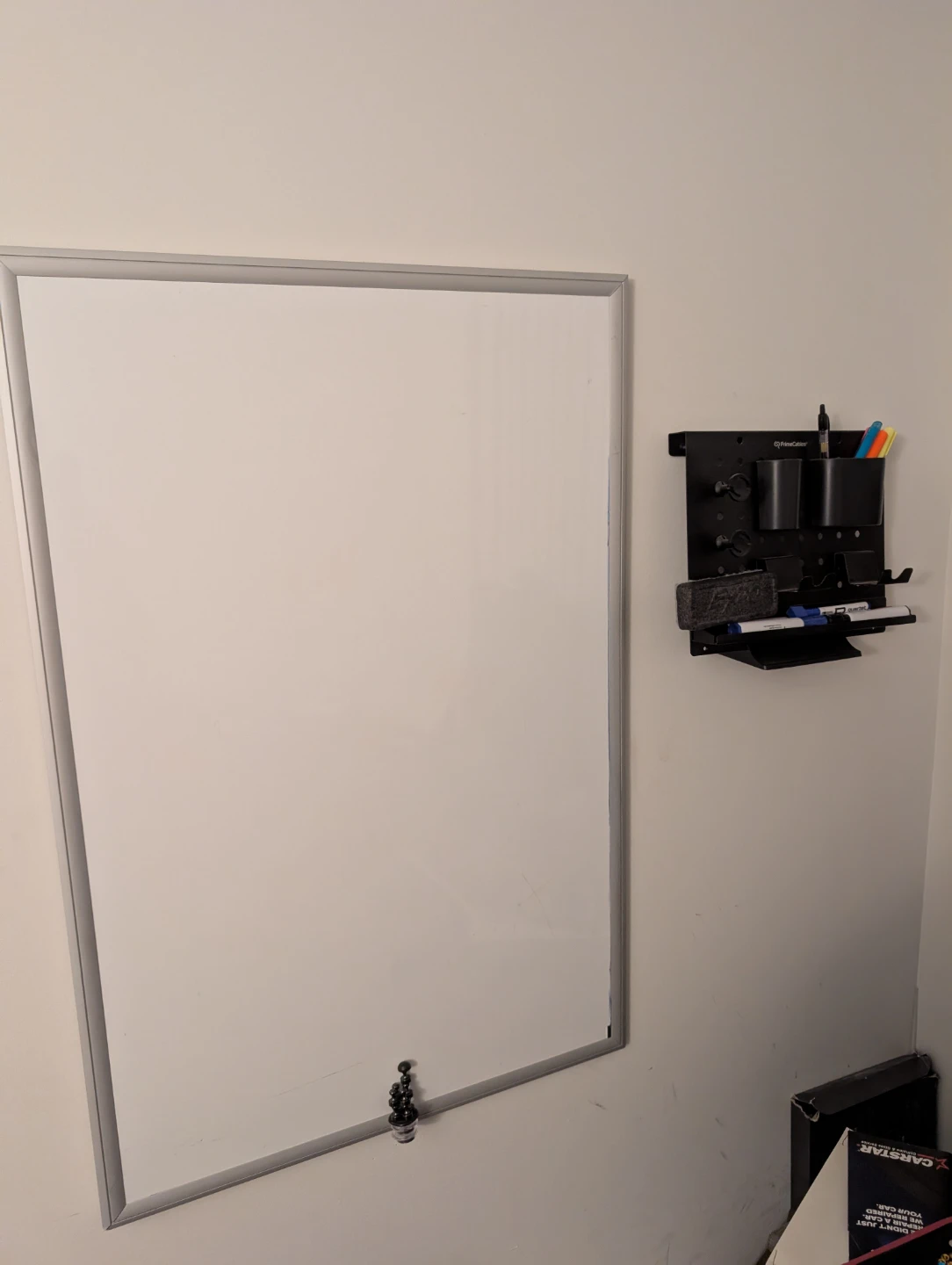 Dry Erase Whiteboard w/ accessories and holder