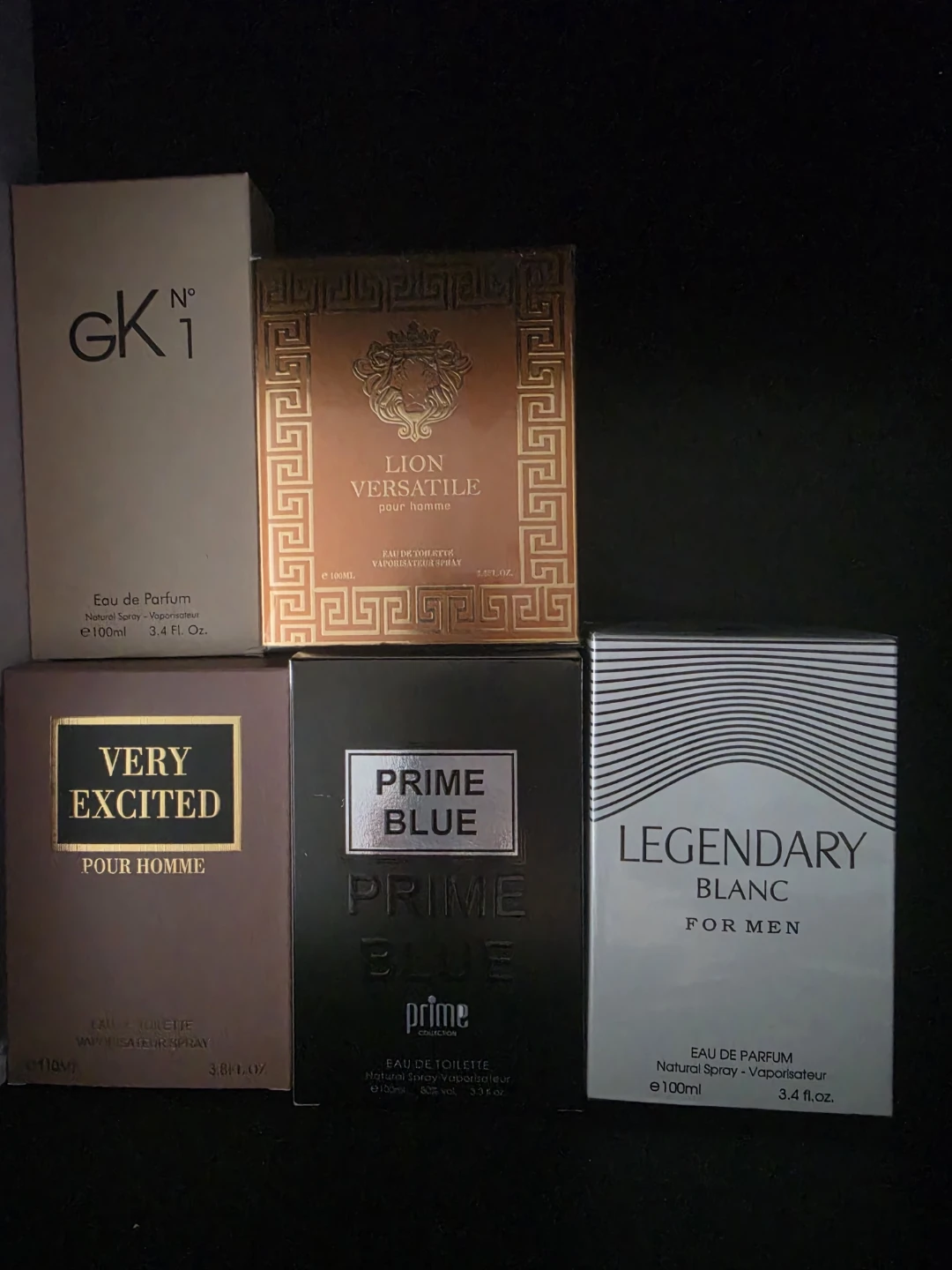 Men's Parfums. Set of 5