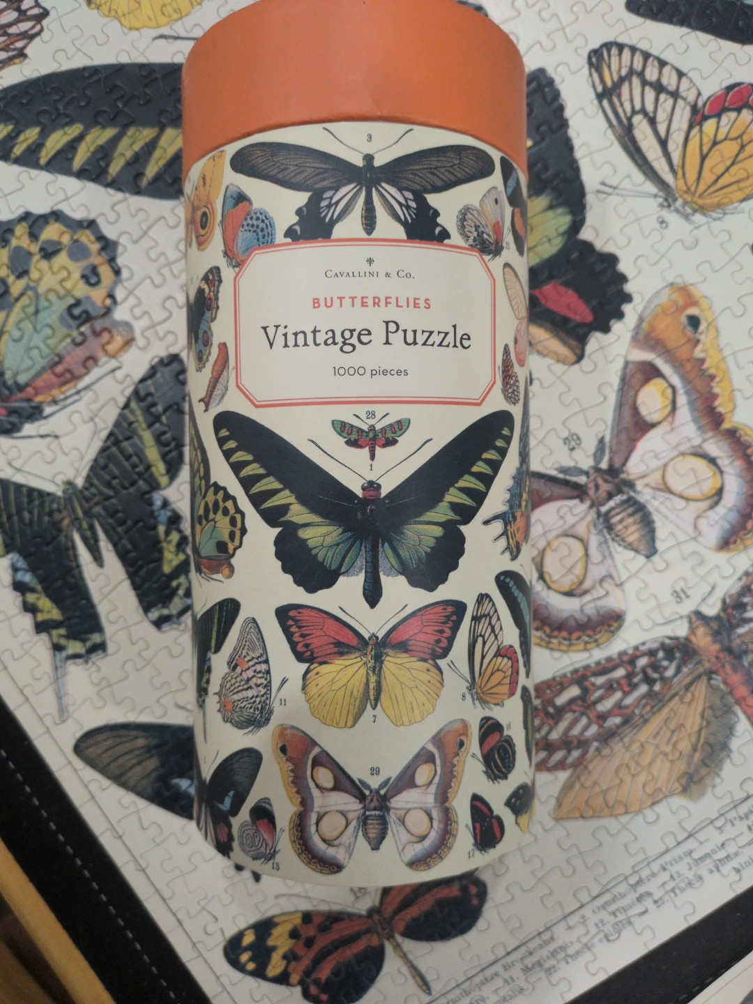 Cavallini & Co. Butterflies Vintage Puzzle - 1000 Pieces