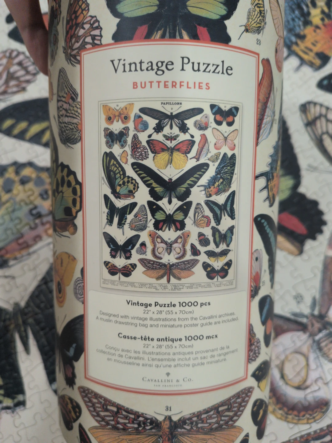 Cavallini & Co. Butterflies Vintage Puzzle - 1000 Pieces - photo 2