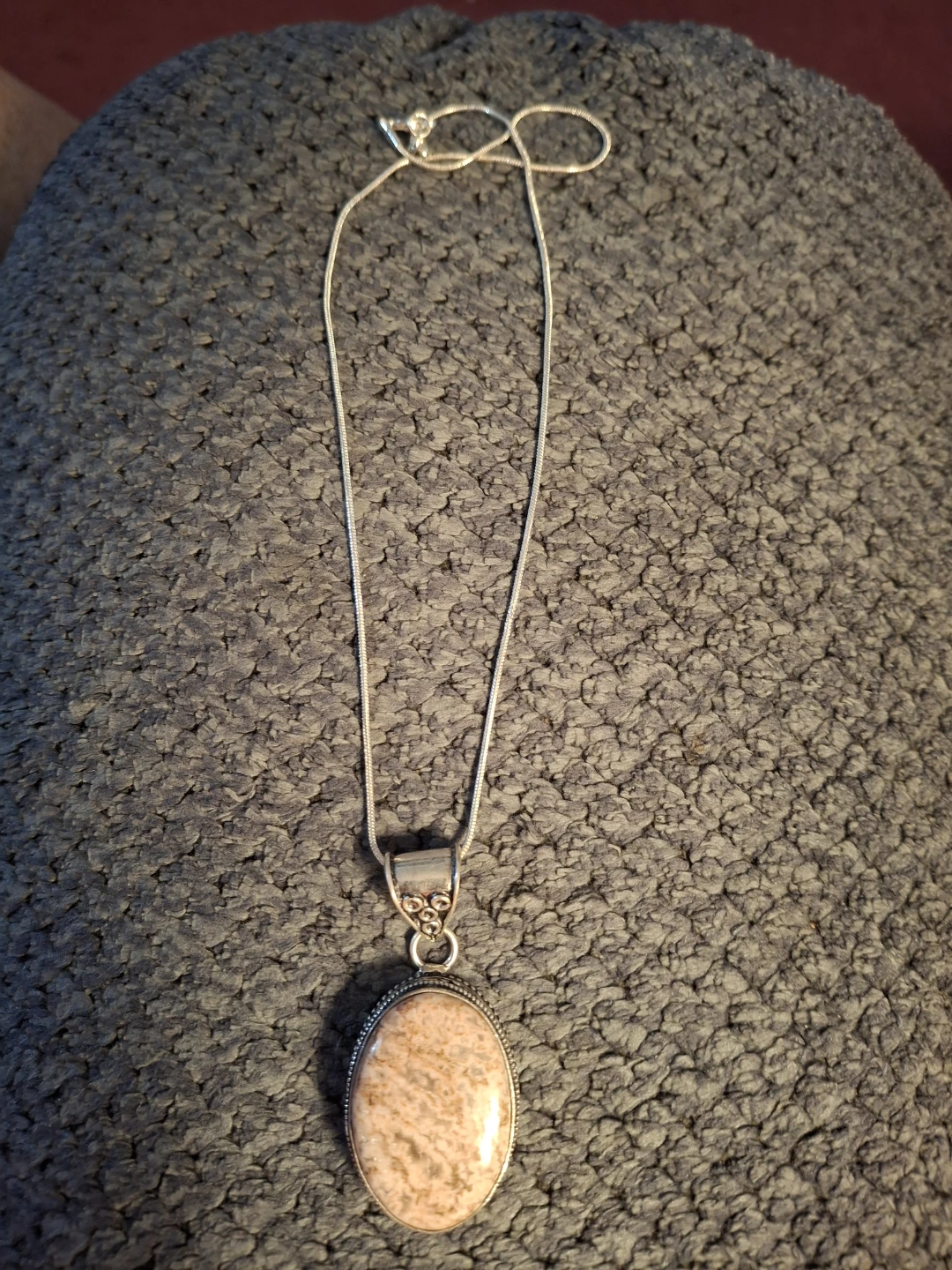Sterling Silver Yellow Jasper  Necklace - photo 2