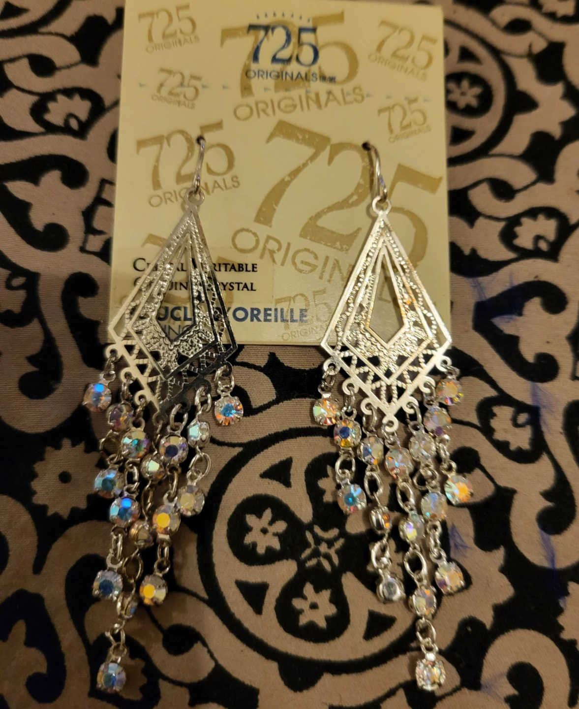 725 Originals Dangle Earrings with Crystals
