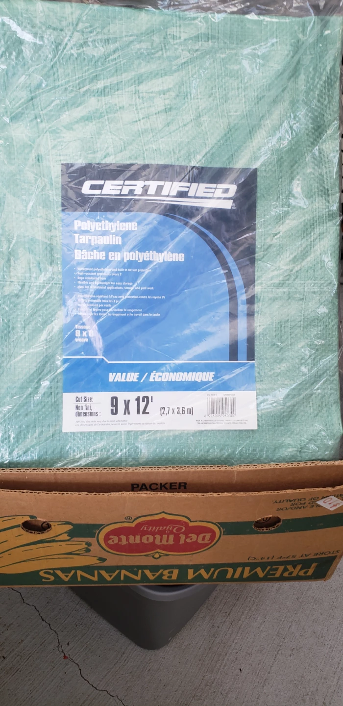 Certified Polyethylene Tarpaulin 9' x 12'