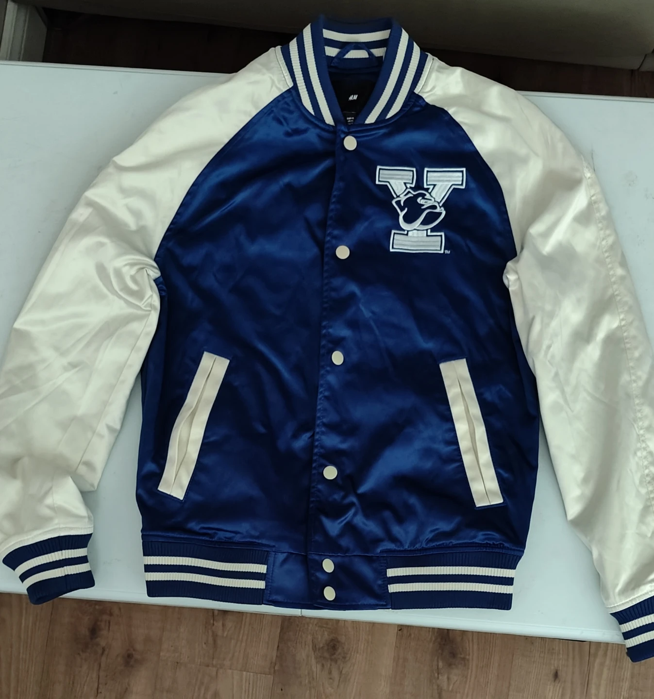 H&M Yale University Varsity Bomber Jacket