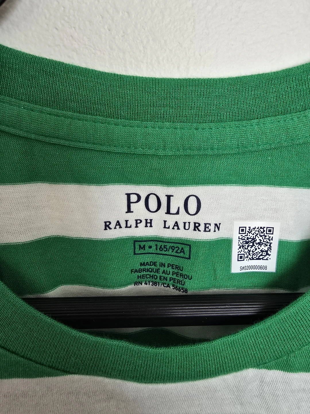 Polo Ralph Lauren Striped T-Shirt - Green/White - M - photo 3
