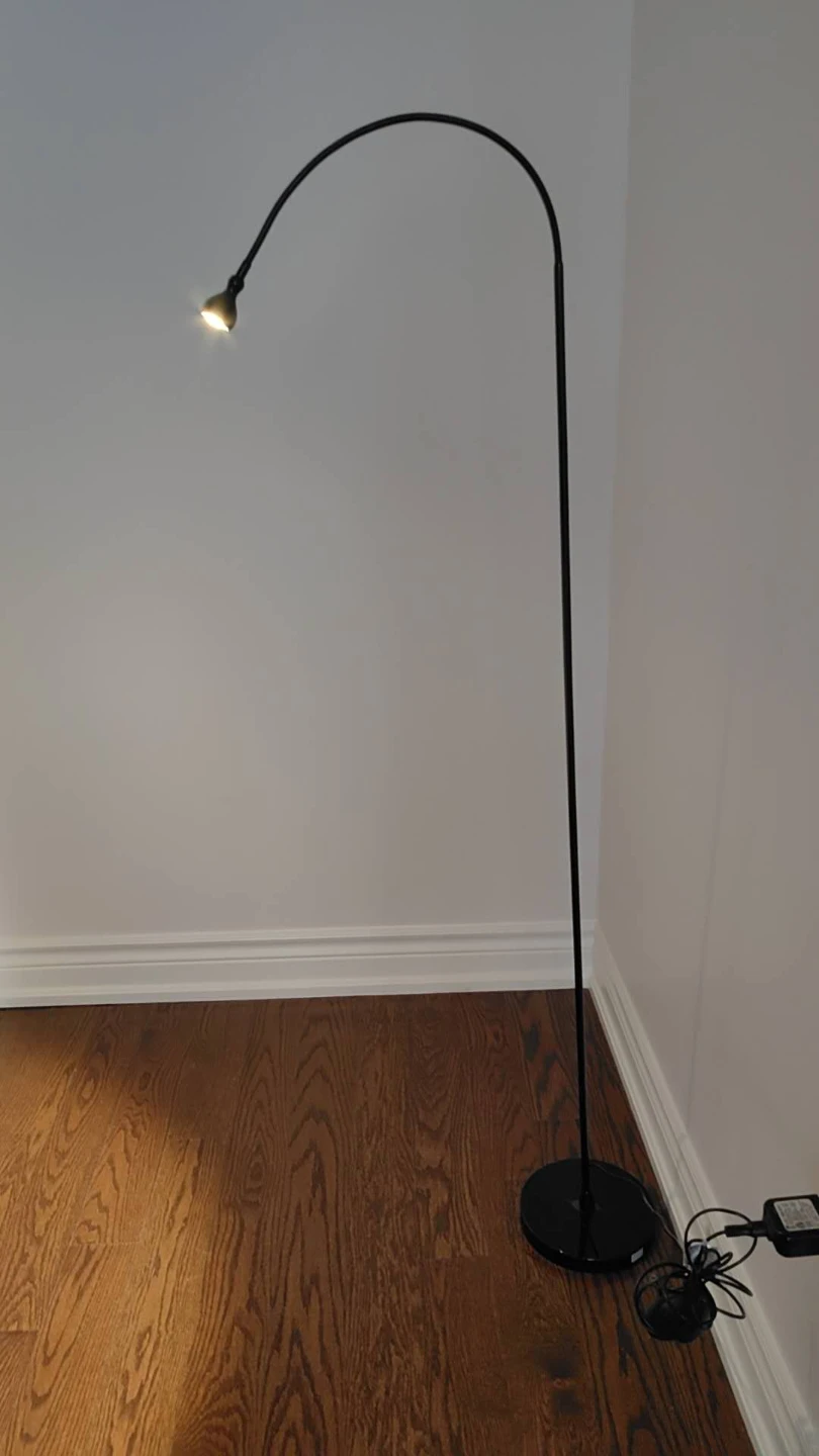Ikea Black Metal Floor Lamp