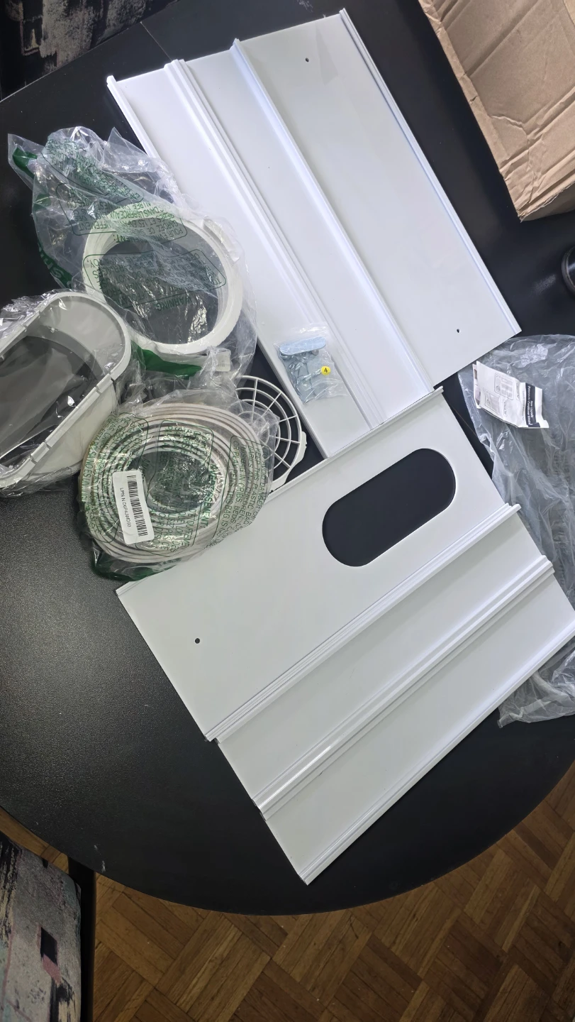 White Air Conditioner Window Vent Kit - photo 2