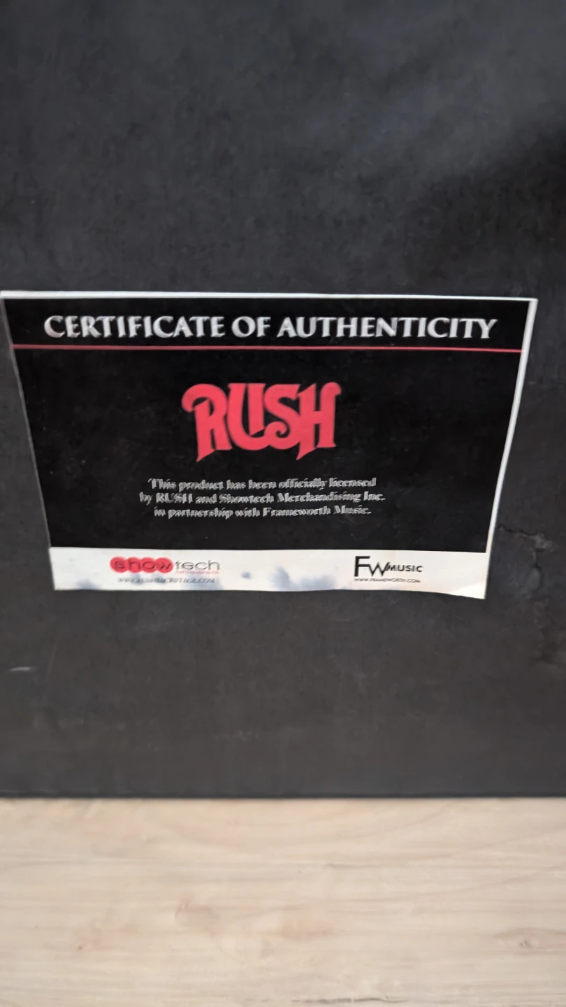 Rush Tour Memorabilia Display with Gold Record - photo 2