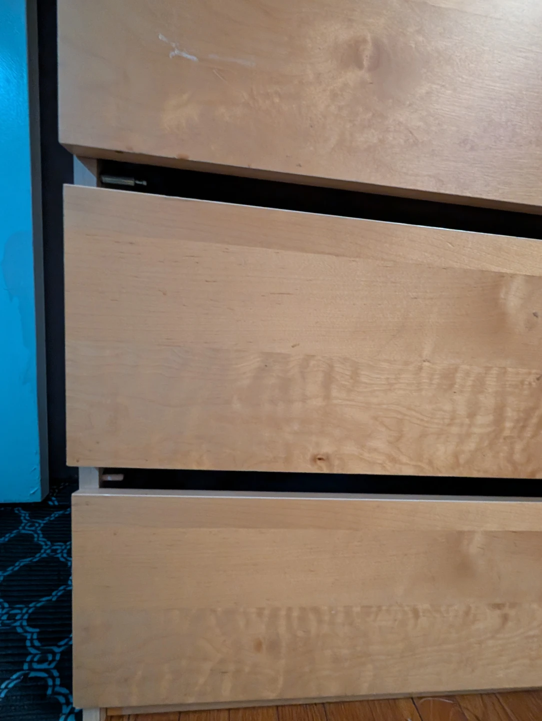 Pick up only - IKEA MALM 6-drawer dresser as is. - photo 4
