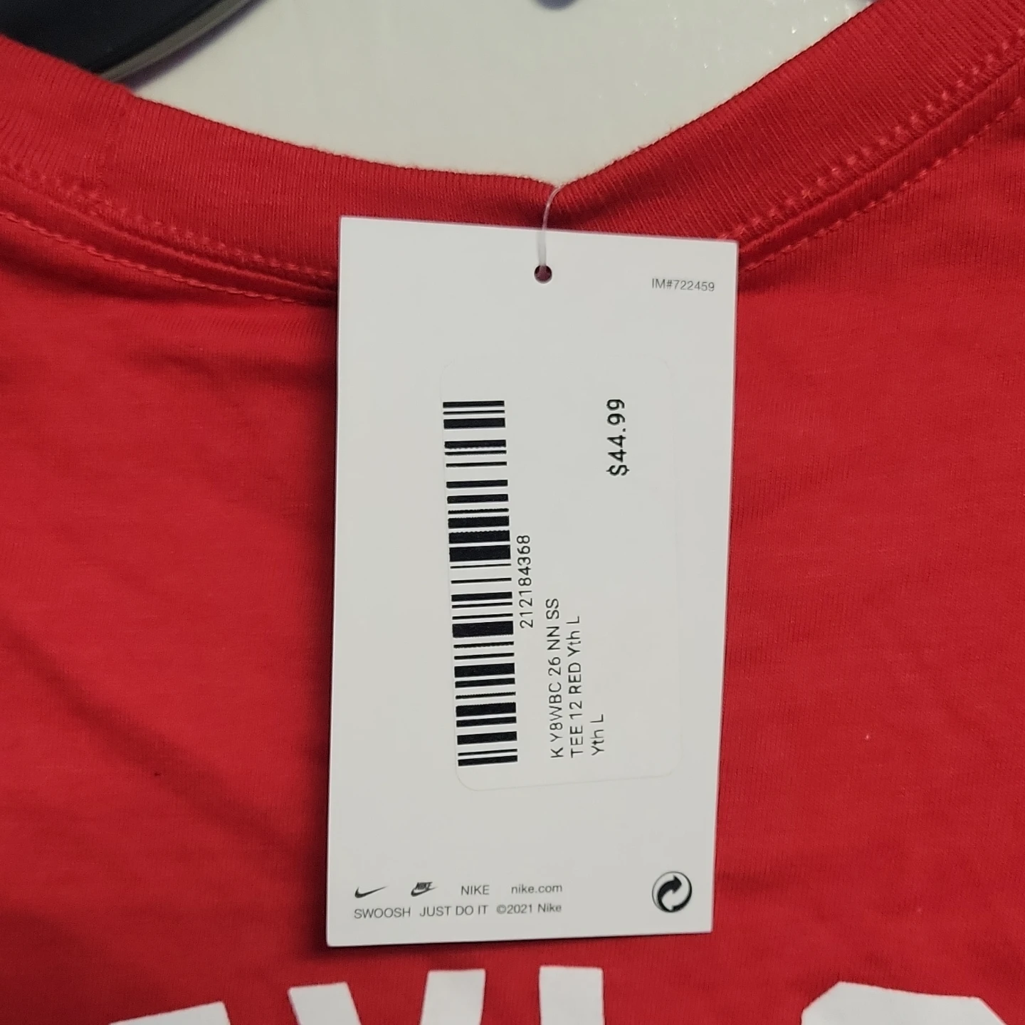 Nike Red Canada "Naylor 12" T-Shirt Youth Large - photo 5